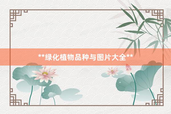 **绿化植物品种与图片大全**